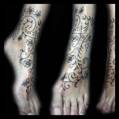 Female Tribal Ankle Tattoo Designs