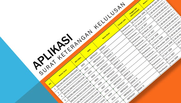 Aplikasi Surat Keterangan Lulus Format MS Excel Tanpa Proteksi