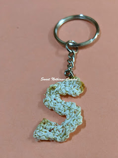 Letter S made as a key chain