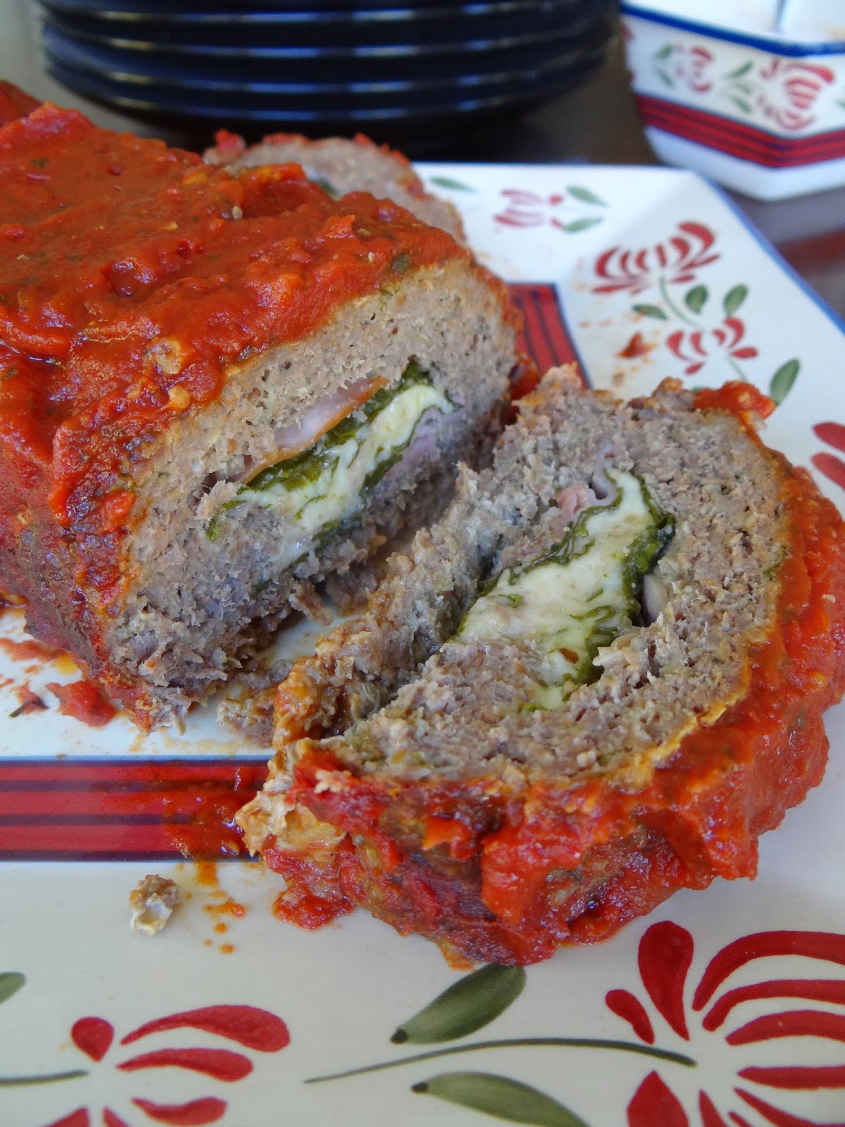 Simple home cook: Rolled meatloaf with ham, cheese & spinach
