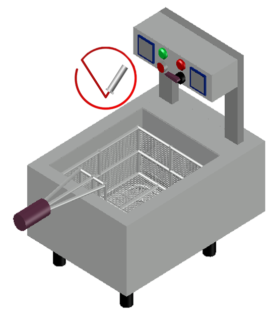 Mini deep fryer