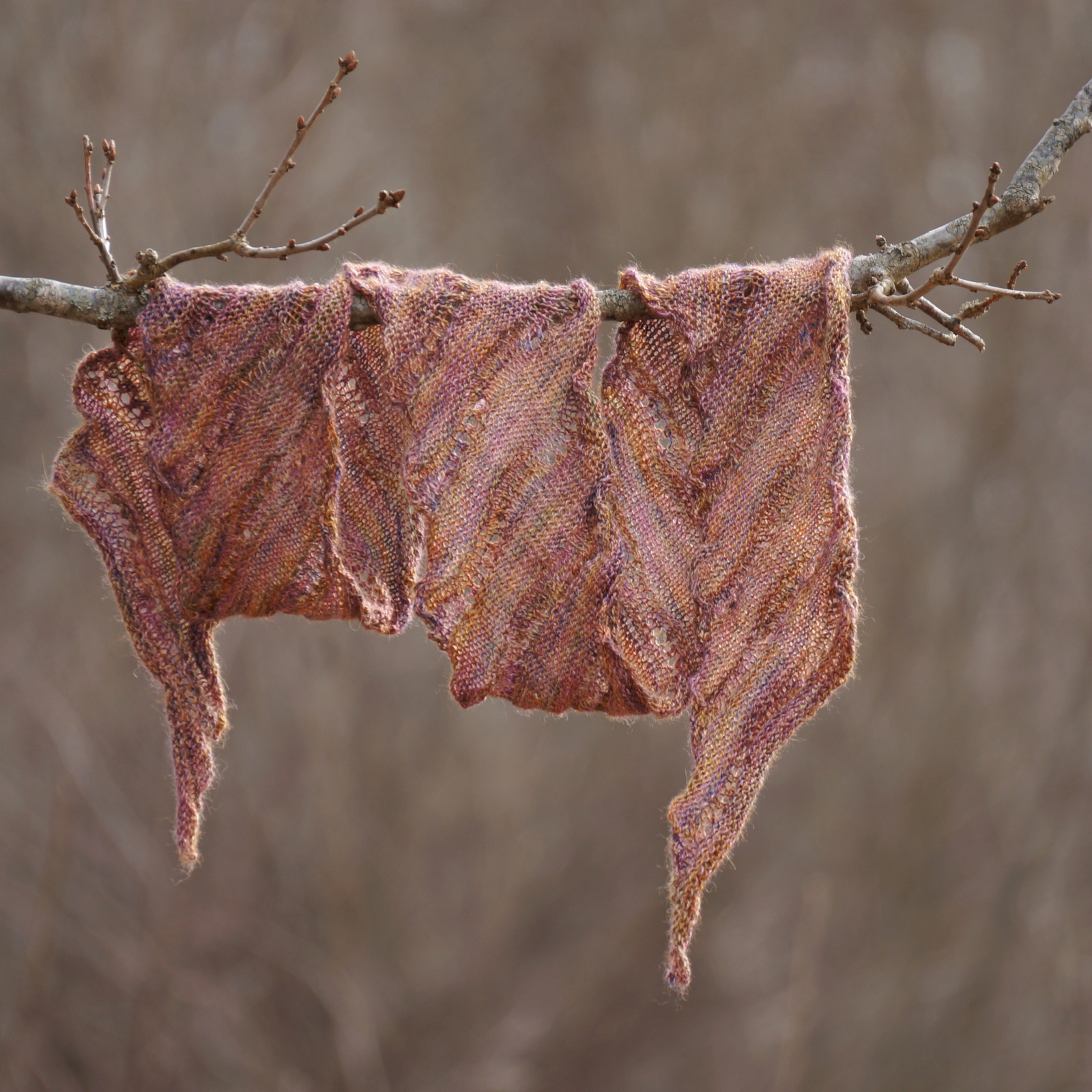 Lace-weight scarf