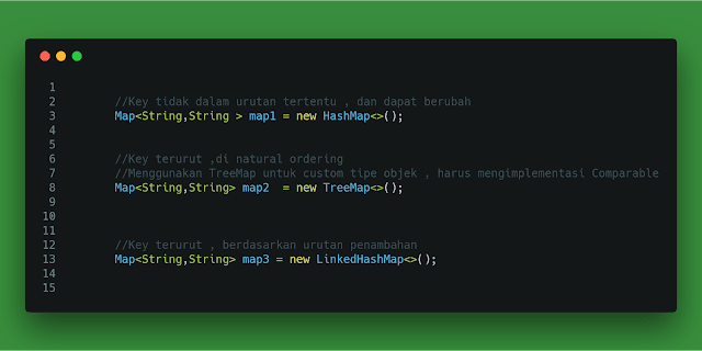  untuk memanipulasi dan menyimpan suatu objek Perbedaan Contoh Penggunaan Collection List ,Set, dan Map di Java