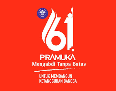 Logo Hari Pramuka Ke-61 Tahun 2022