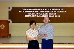 Juara 2 Newsreading Contest di Universitas Muhammadiyah Jember - East Java-Bali level