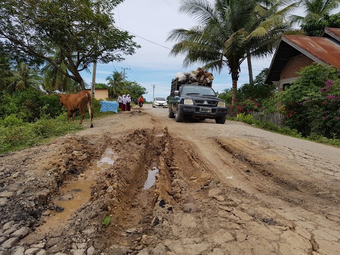 Jalan Penghubung Tanah Pasir dan Lapang Rusak Parah, Warga Minta Segera Diperbaiki