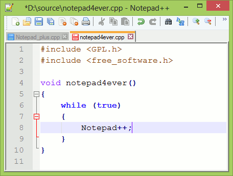notepad++ code editor terbaik