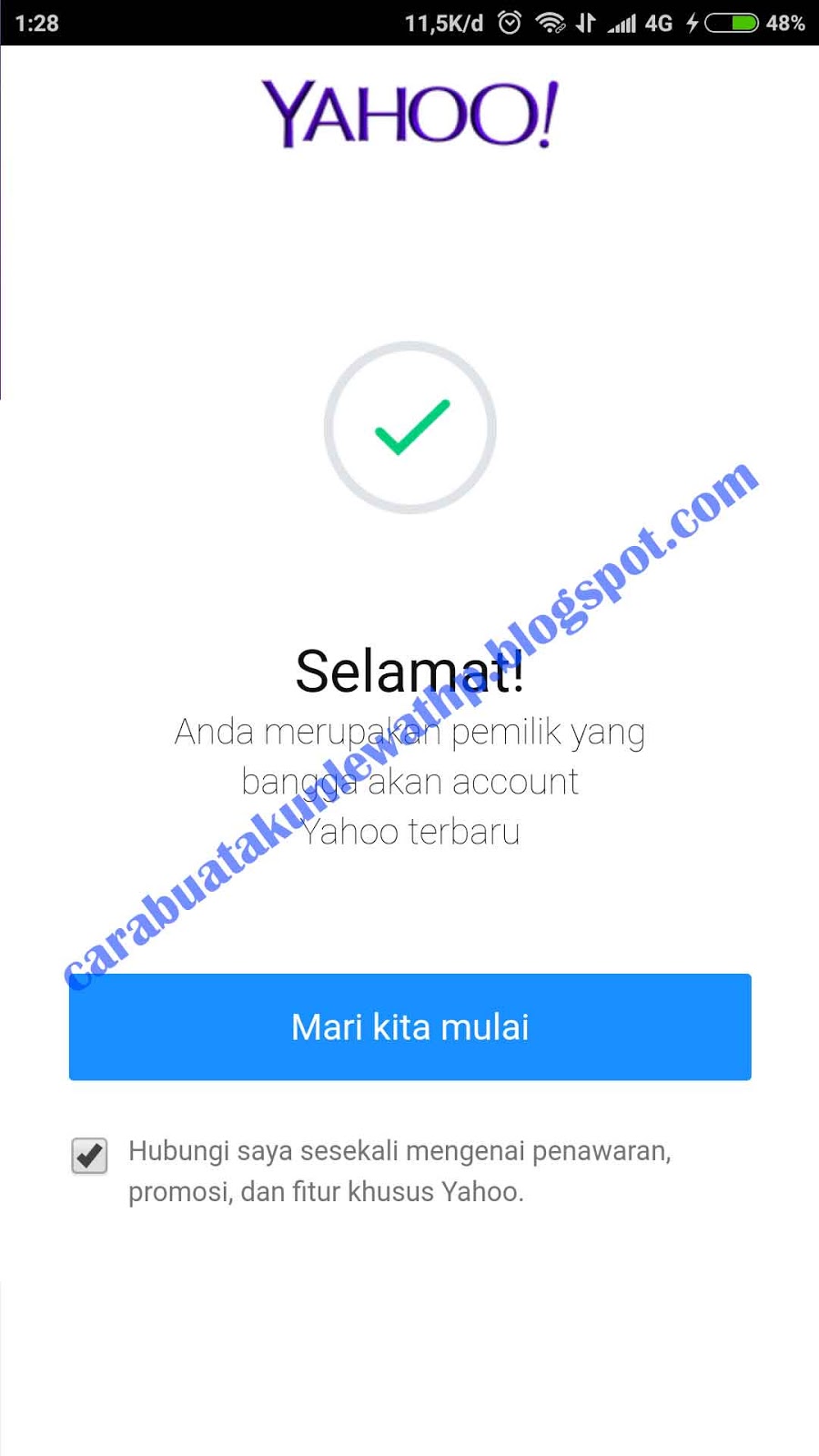 Cara Daftar Email Yahoo Lewat HP Lengkap Beserta Contoh 