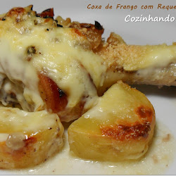 Coxa de Frango com Requeijão e Bacon