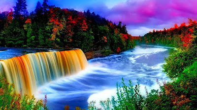 dream waterfall hd wallpaper