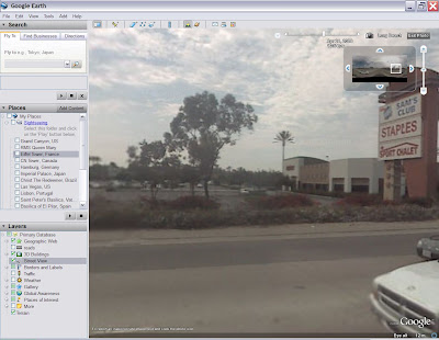 Google Earth Street View feature