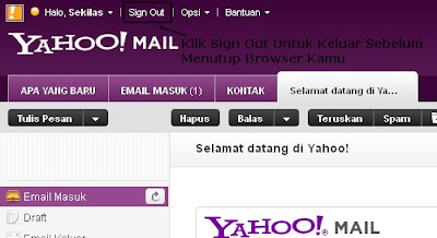 Keluar Yahoo Mail