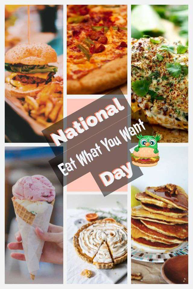 National Eat What You Want Day Wishes for Whatsapp