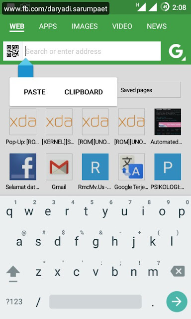 native clipboard button on android marshmallow