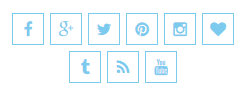 font awesome social icons