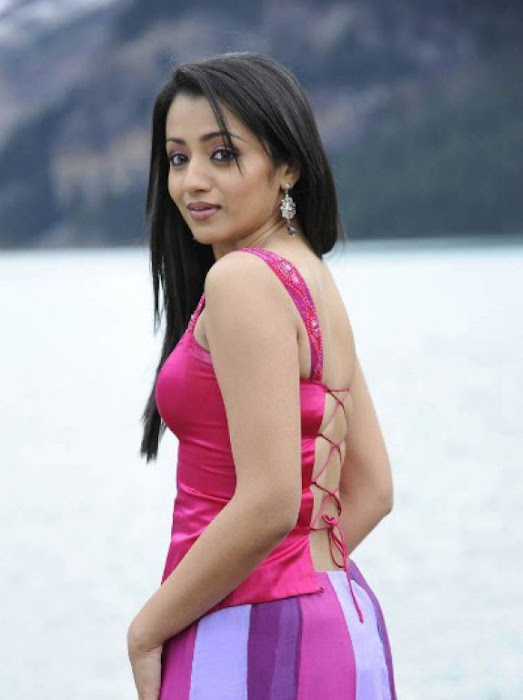 trisha in guard movie pink dress shoot song ,