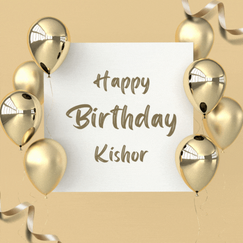 Happy Birthday Kishor (Animated gif)