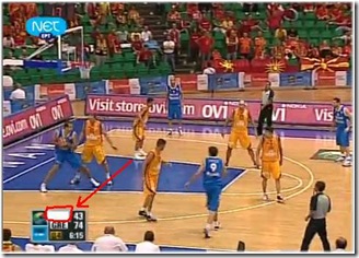 EUROBASKET 2009. Το κρατικό κανάλι λογόκρινε την πολωνική εικόνα κι έβαλε μια λευκή ταινία που κάλυψε το όνομα «MKD». Οπότε για την ελληνική τηλεόραση οι «GRE» έπαιζαν με τον «λευκό» ή τον «κανένα». 