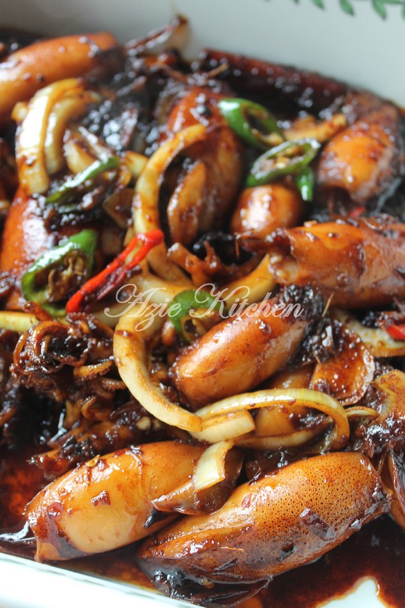 Sotong Masak Kicap Pedas Yang Sedap  WangCyber