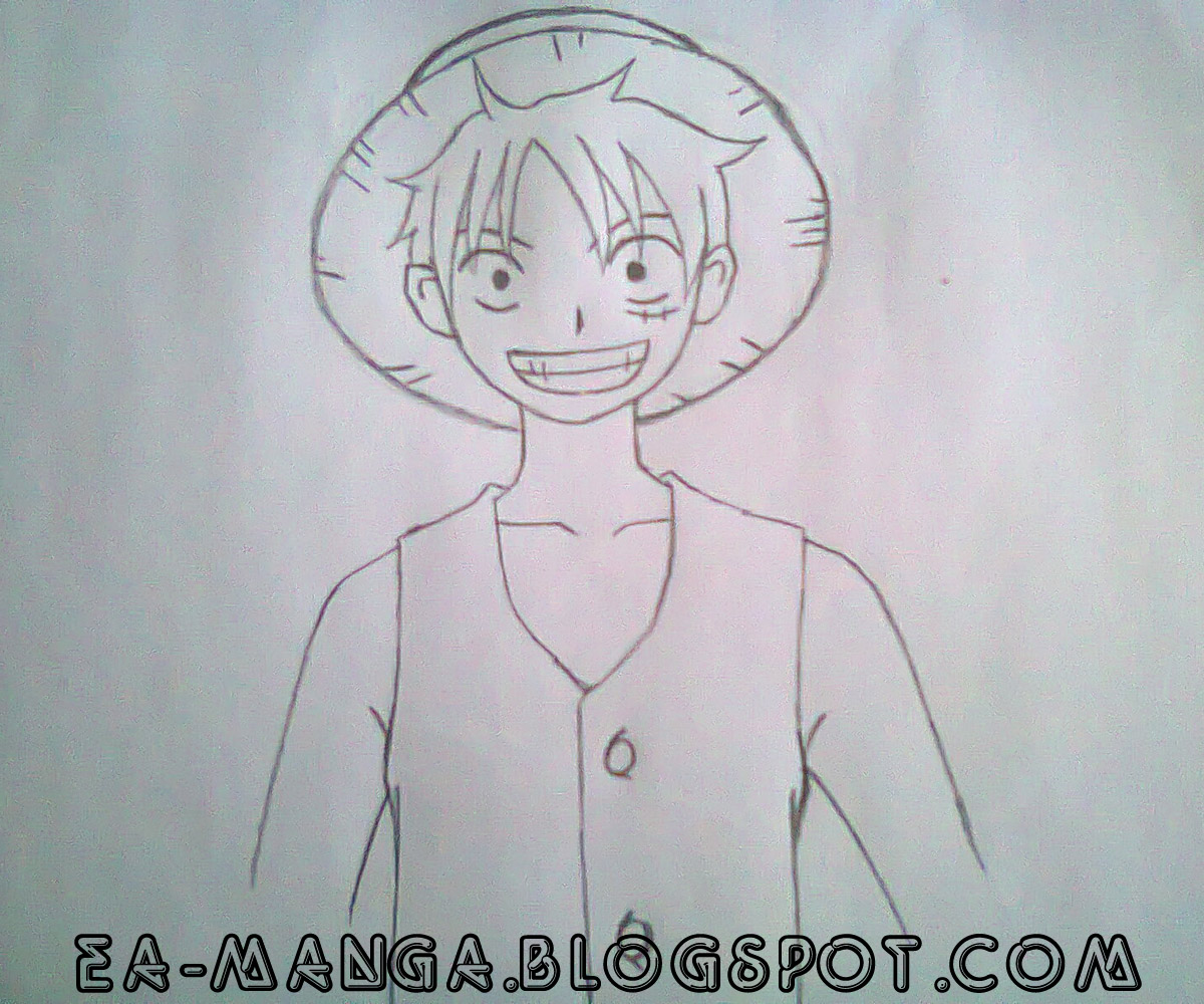 Cara Menggambar Monkey D Luffy Manga Council