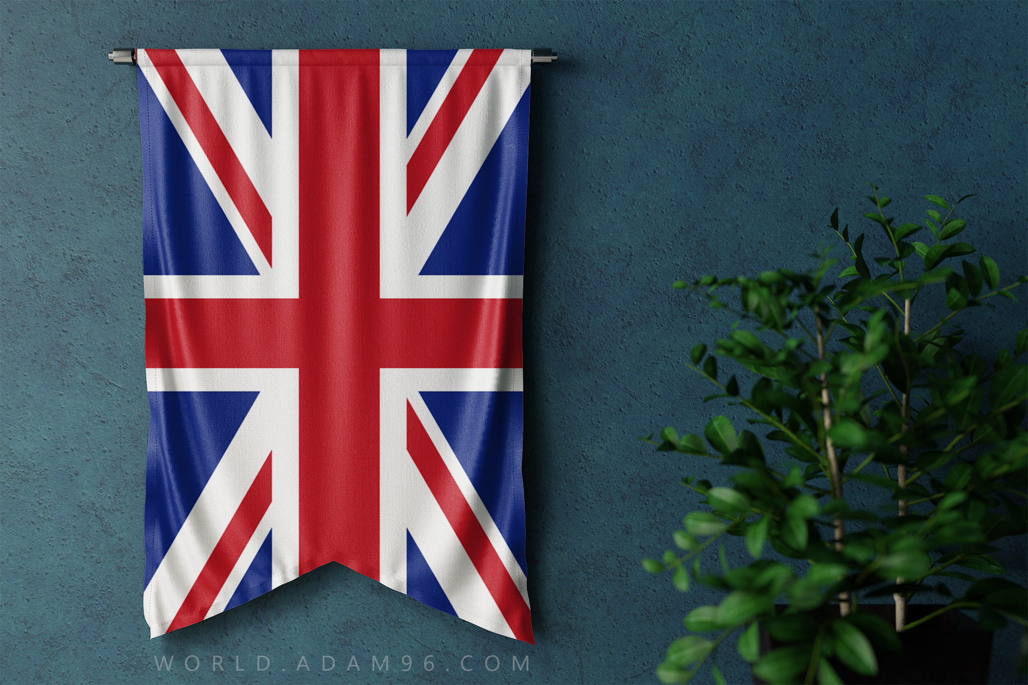 Backgrounds United Kingdom Flag On The Wall Free Download