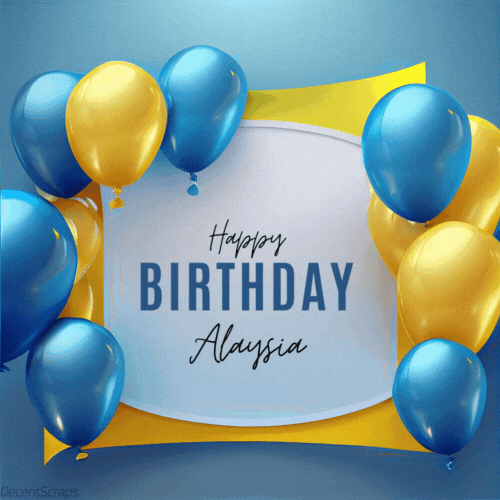 Happy Birthday Alaysia (Animated gif)