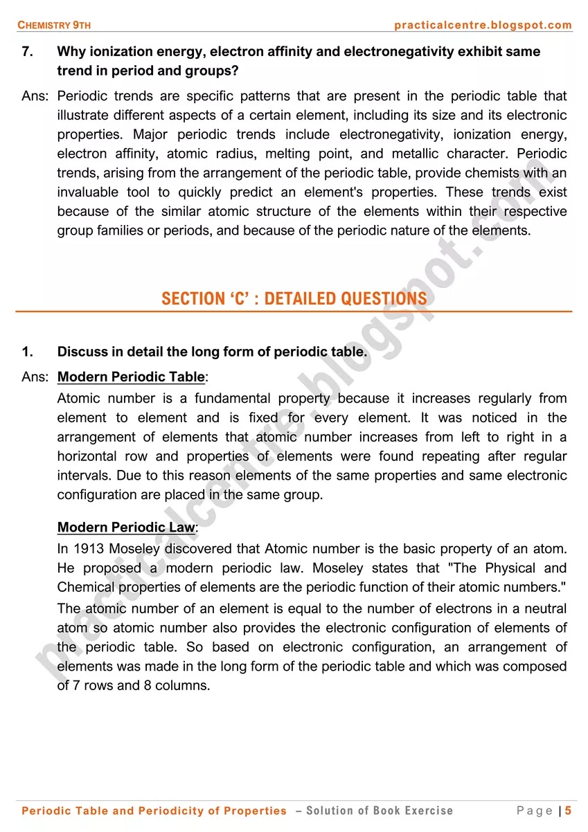 periodic-table-and-periodicity-of-properties-solution-of-text-book-exercise-5