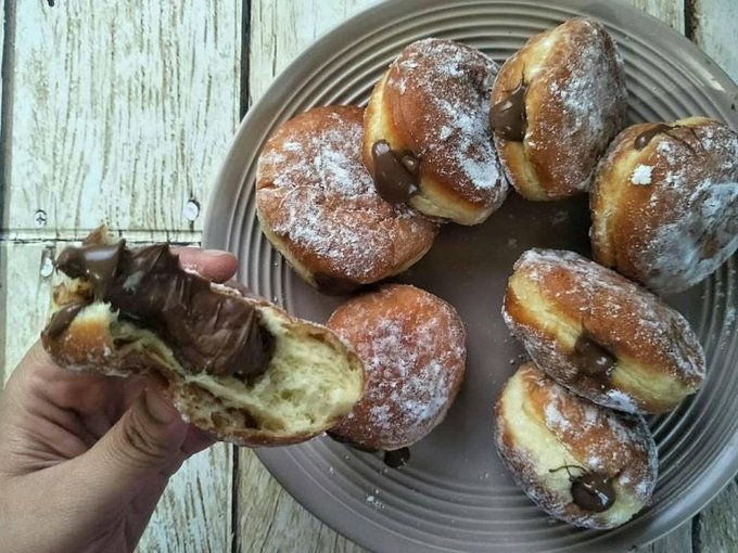 Resepi Mudah Bomboloni Coklat Nutella.. Sedapnya!