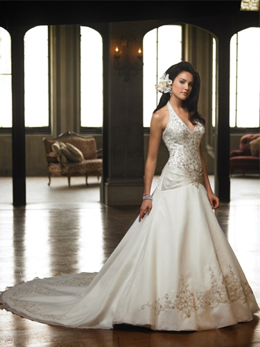 Halter top wedding dresses