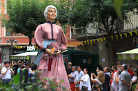 Gigantes y cabezudos en las fiestas de Barakaldo