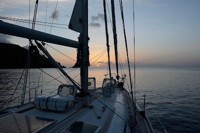 Aztec Dream at anchor Englishmans Bay Tobago