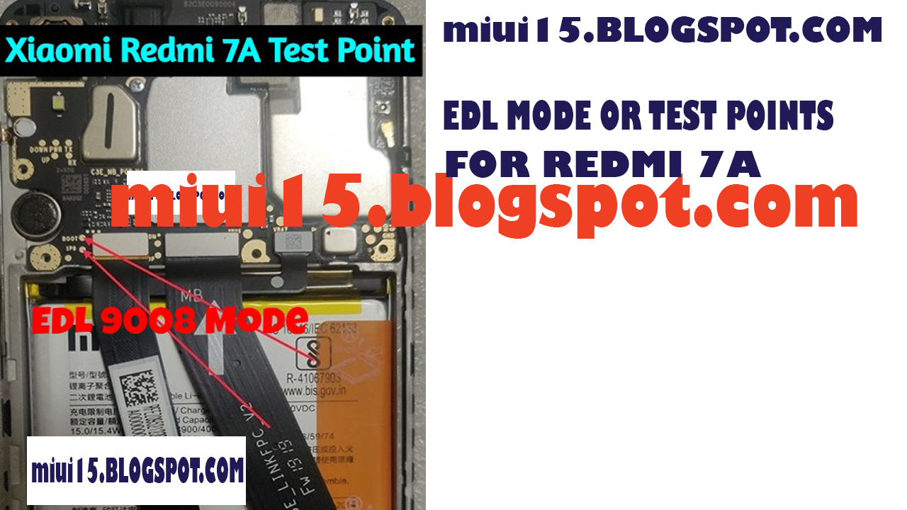 Edl Mode In Redmi 7a Fastboot Or Edl Mode Test Points