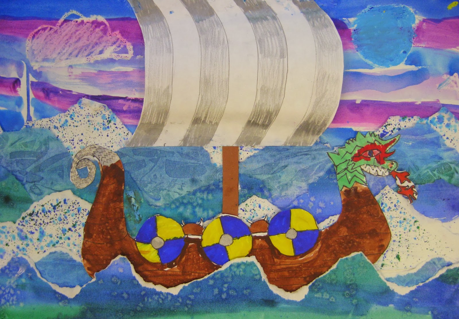 Cassie Stephens: In the Artroom: 4th Grade Viking Ships