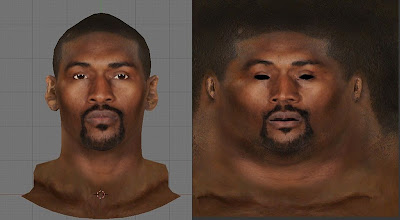 NBA 2K13 Metta World Peace Cyberface Texture Mod