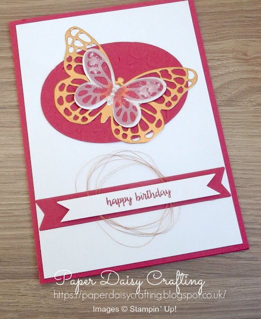 Handmade card with Bold Butterflies and Butterfly dies from Stampin' Up!