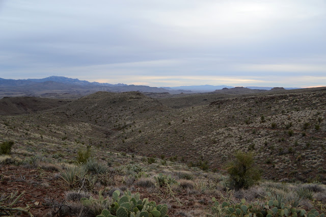 higher up and looking down the canyons