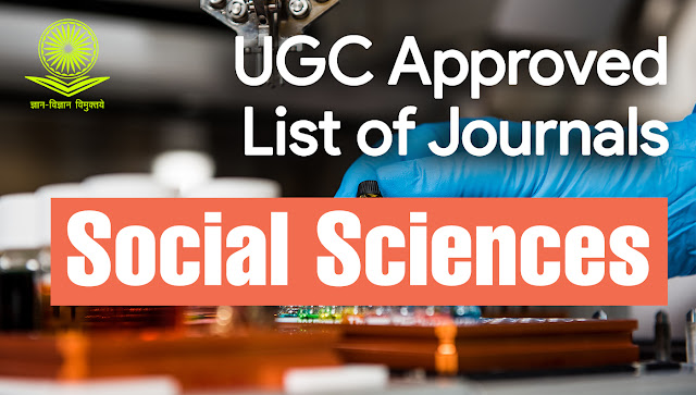 UGC Approved Journals Cares List for Social Sciences