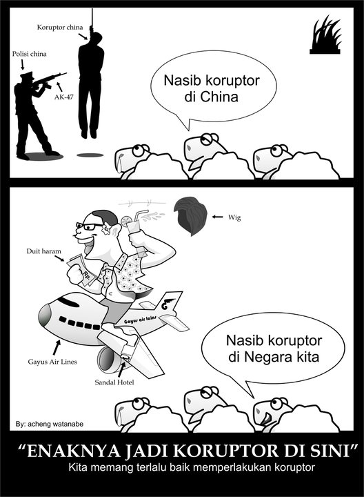 Nasib Koruptor di Indonesia Beda Jauh Dengan Negara China