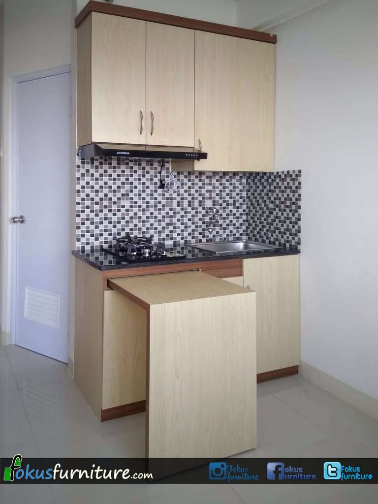 Furniture Minimalis Apartemen Green Pramuka FurnitureKitchen