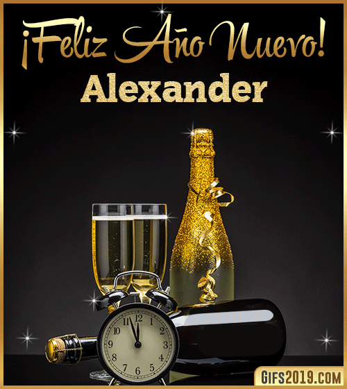 Feliz año nuevo alexander