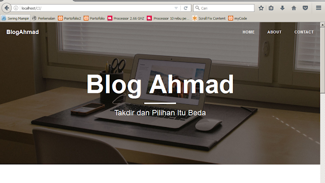 website CI berhasil terinstal