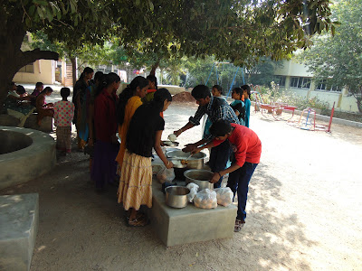 Arranged Lunch for HIV Affected Children at HIV care center, Wargangal