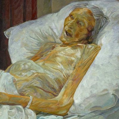 Annie Mary Todd, deathbed portrait by Daphne Todd