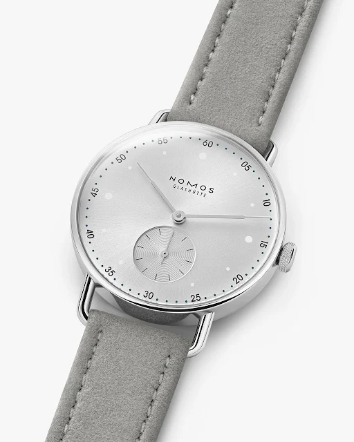 Nomos Glashütte Metro 33 all silver ref. 1122