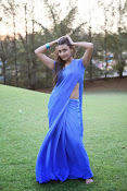 Neelam Upadhyay Hot pics in Blue saree-thumbnail-16