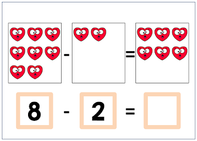Math Activity Addition Subtraction Hearts