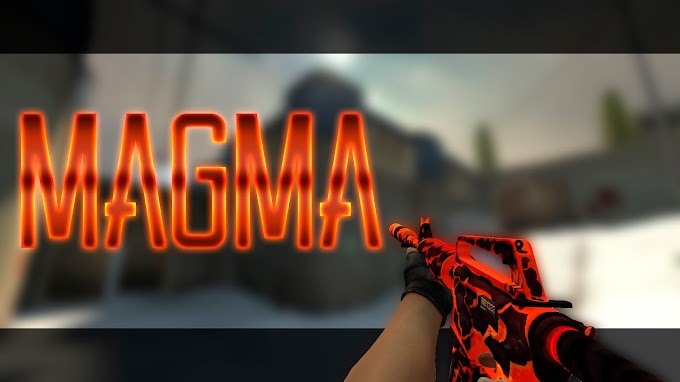 Skin M4A1  Magma Strike (CS:GO) HD para CS 1.6