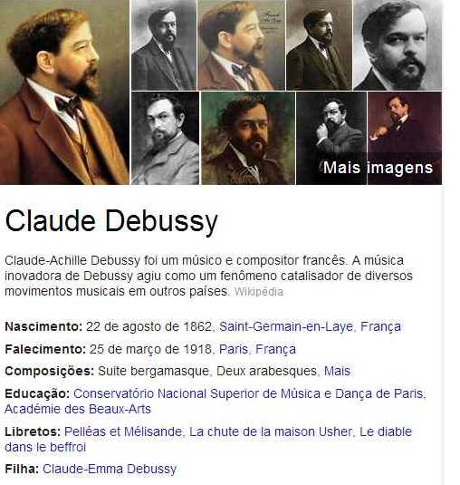 Homenagem a Claude Debussy no novo Google Doodle
