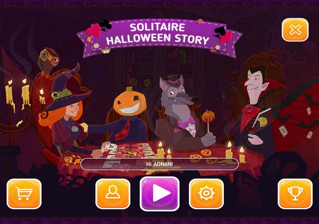 Solitaire Halloween Story