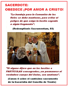 SACERDOTE: OBEDECE ¡POR AMOR A CRISTO!